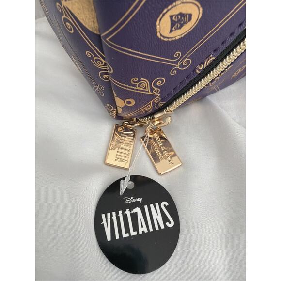 BATH & BODY WORKS DISNEY VILLAINS EVIL QUEEN COSMETIC BAG PURPLE AND GOLD TRAVEL - Picture 3 of 6